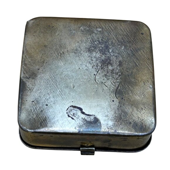 Brass Bait Boxes Worms Maggots Gorpcore Brass Antique trinket hinged nestle - Picture 10 of 13